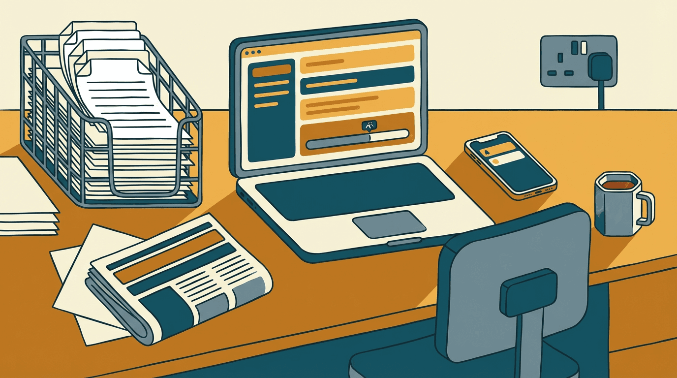 Cover illustration for BCC Warns Rapid AI Adoption Is Wiping Out Entry-Level UK Jobs