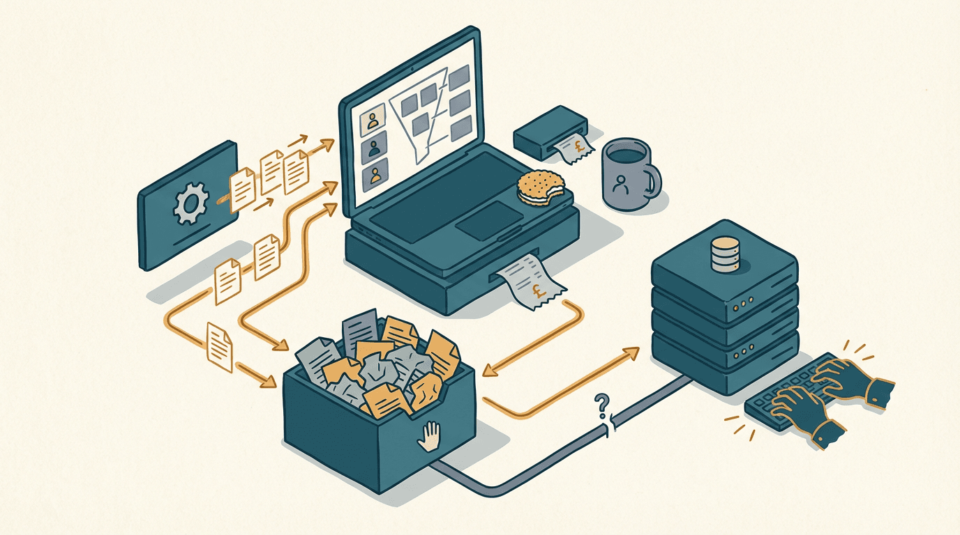 Cover illustration for Closing the Last-Mile Automation Gap Between AI and Your Database