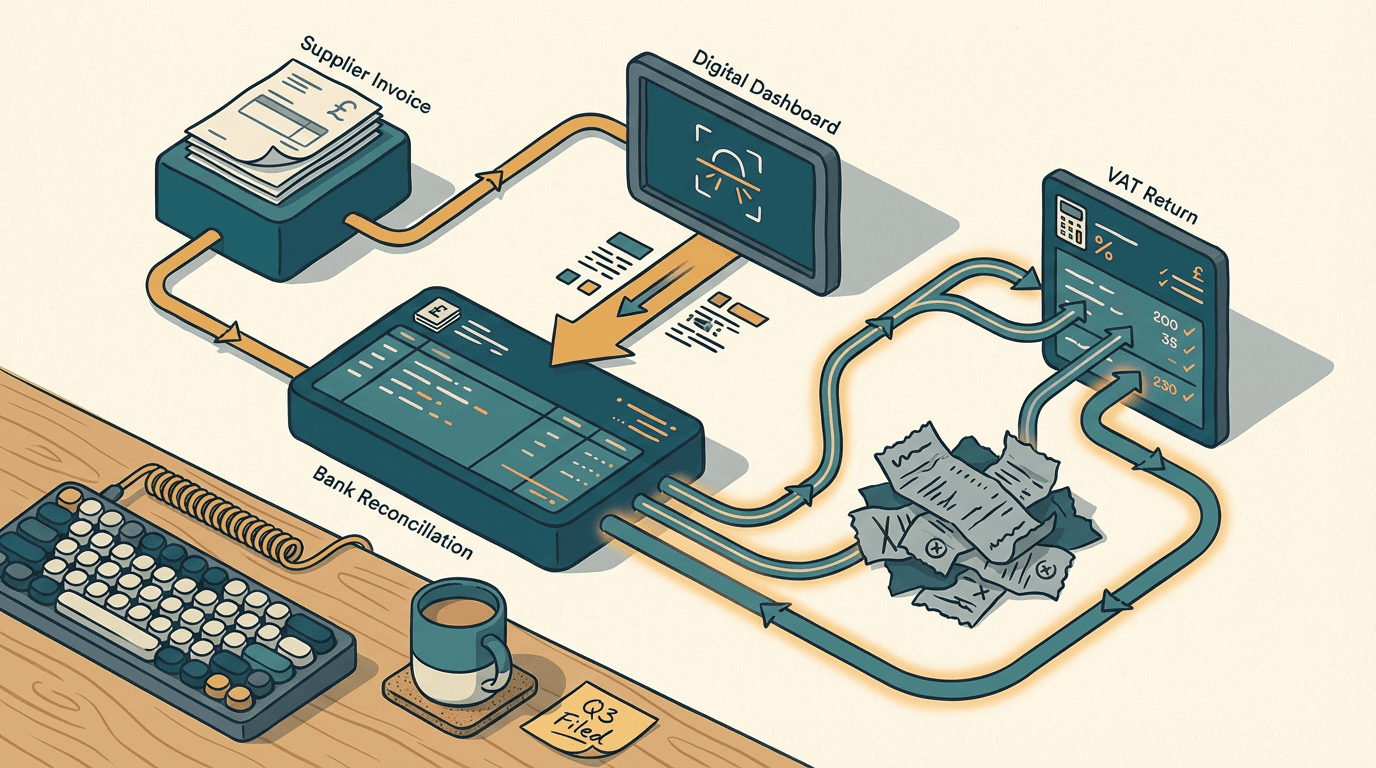 Cover illustration for Beyond the AI Bubble: Ending the £40k Reconciliation Tax