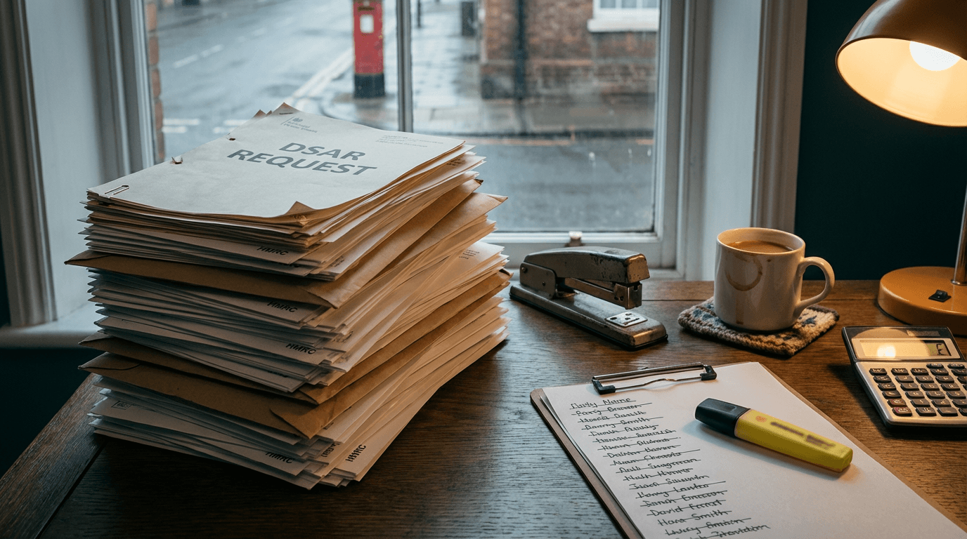 Cover illustration for Managing the Synthetic DSAR Payload: AI-Automated Legal Demands