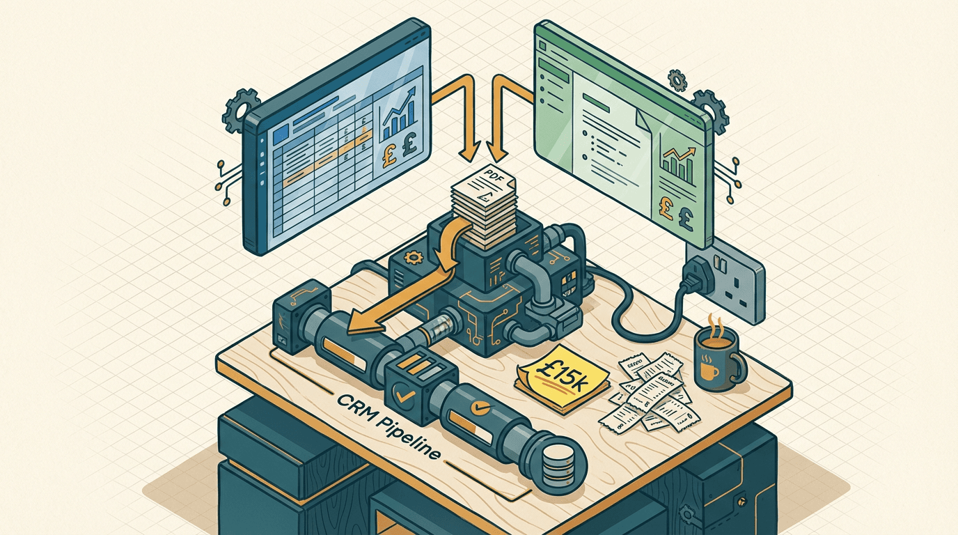 Cover illustration for Moving Beyond the £15k Typing Tax: Real Operational Automation