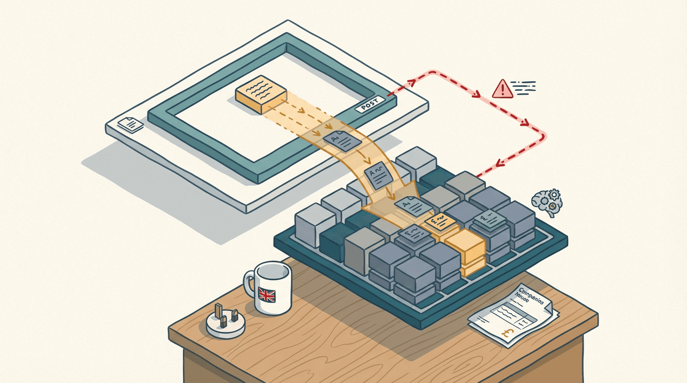 Cover illustration for The Passive IP Leak: Why LinkedIn AI Defaults are Draining Your SME's Strategy