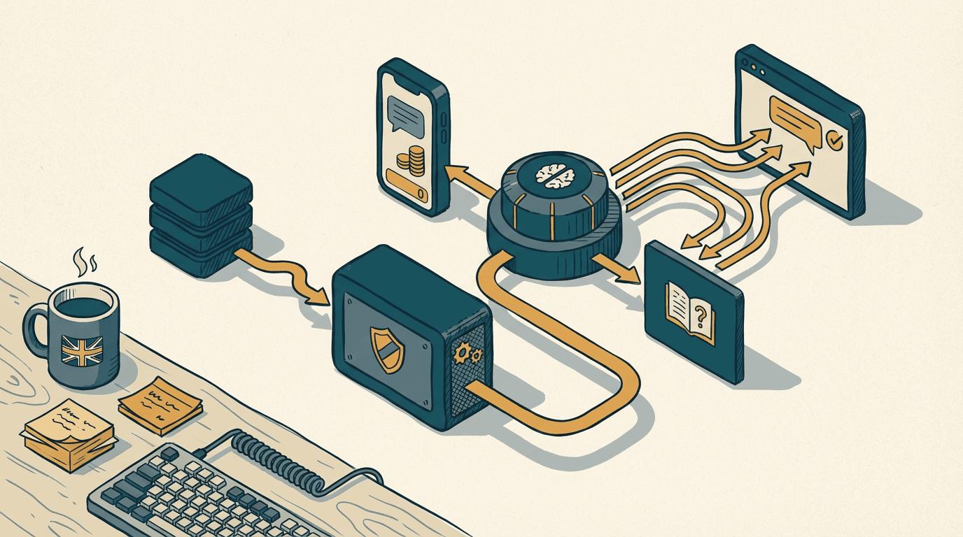 Cover illustration for The Raw-Pipe Illusion: Why Direct AI-to-Customer Connections Fail
