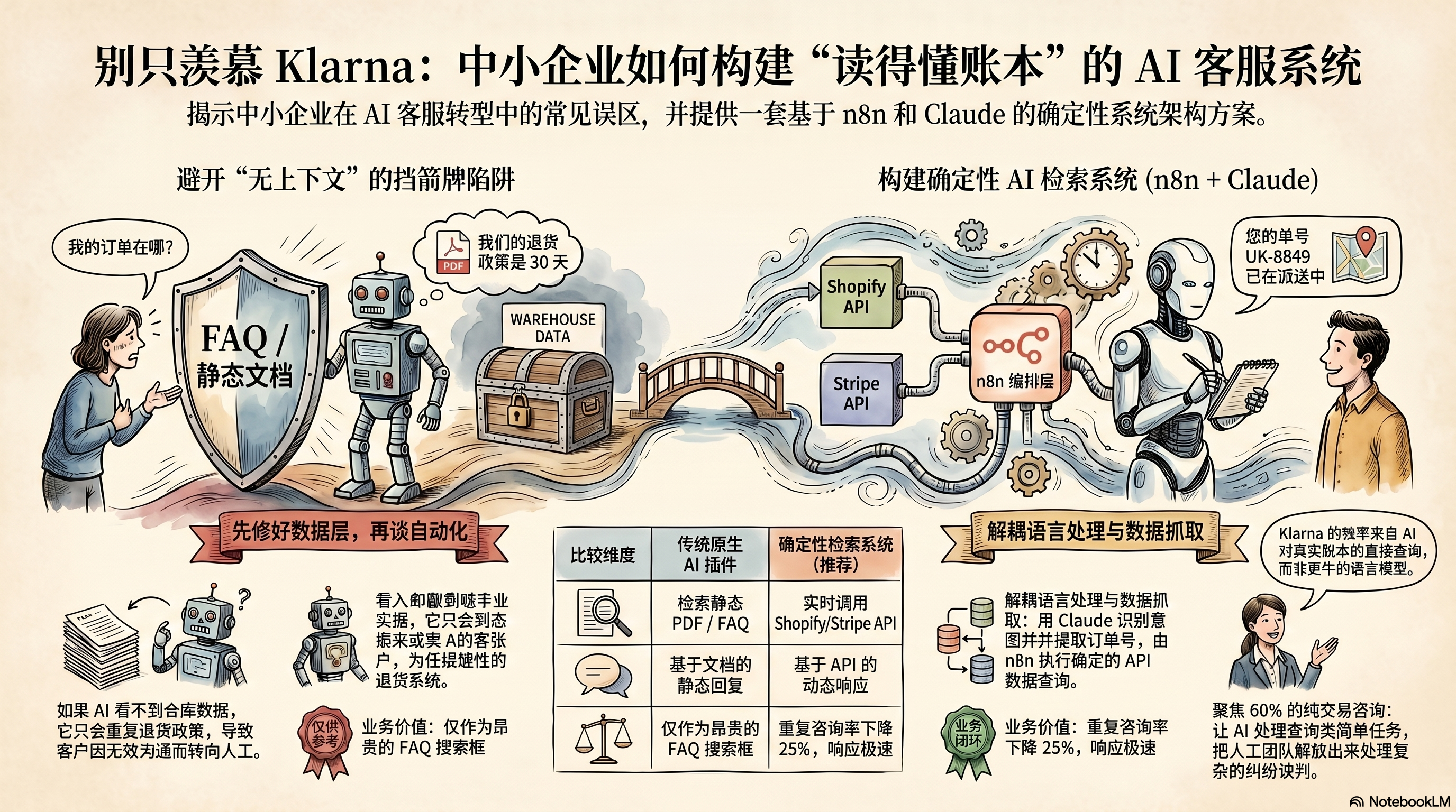 Infographic for 别只盯着 Klarna 的大新闻:用系统架构解决中小企业的支持危机