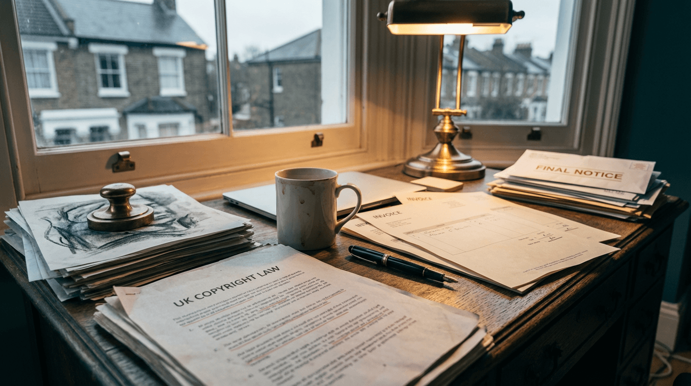 Cover illustration for UK scraps opt-out plan for AI training on copyrighted data