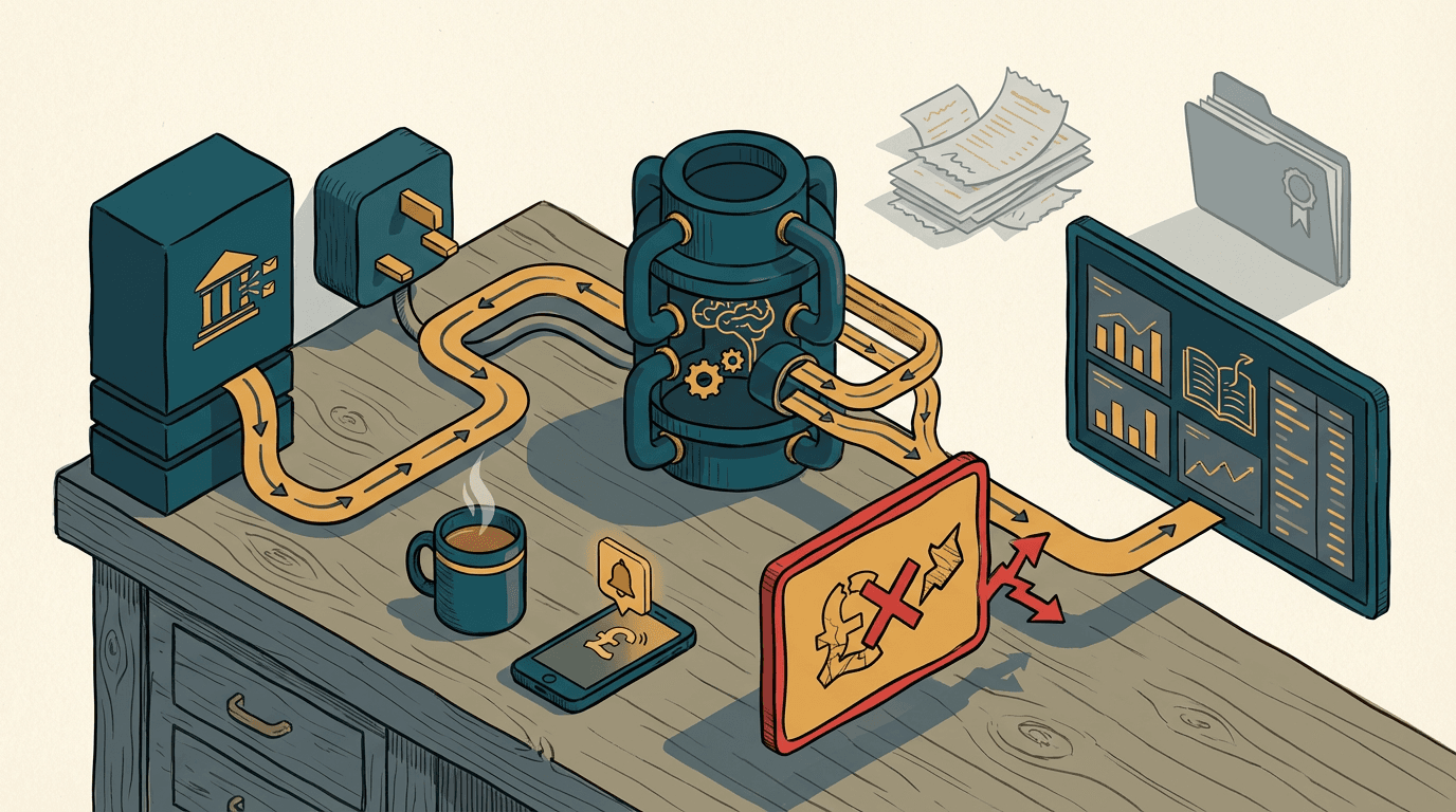 Cover illustration for Why Agentic AI is Killing the Traditional Retrospective Bookkeeping Model