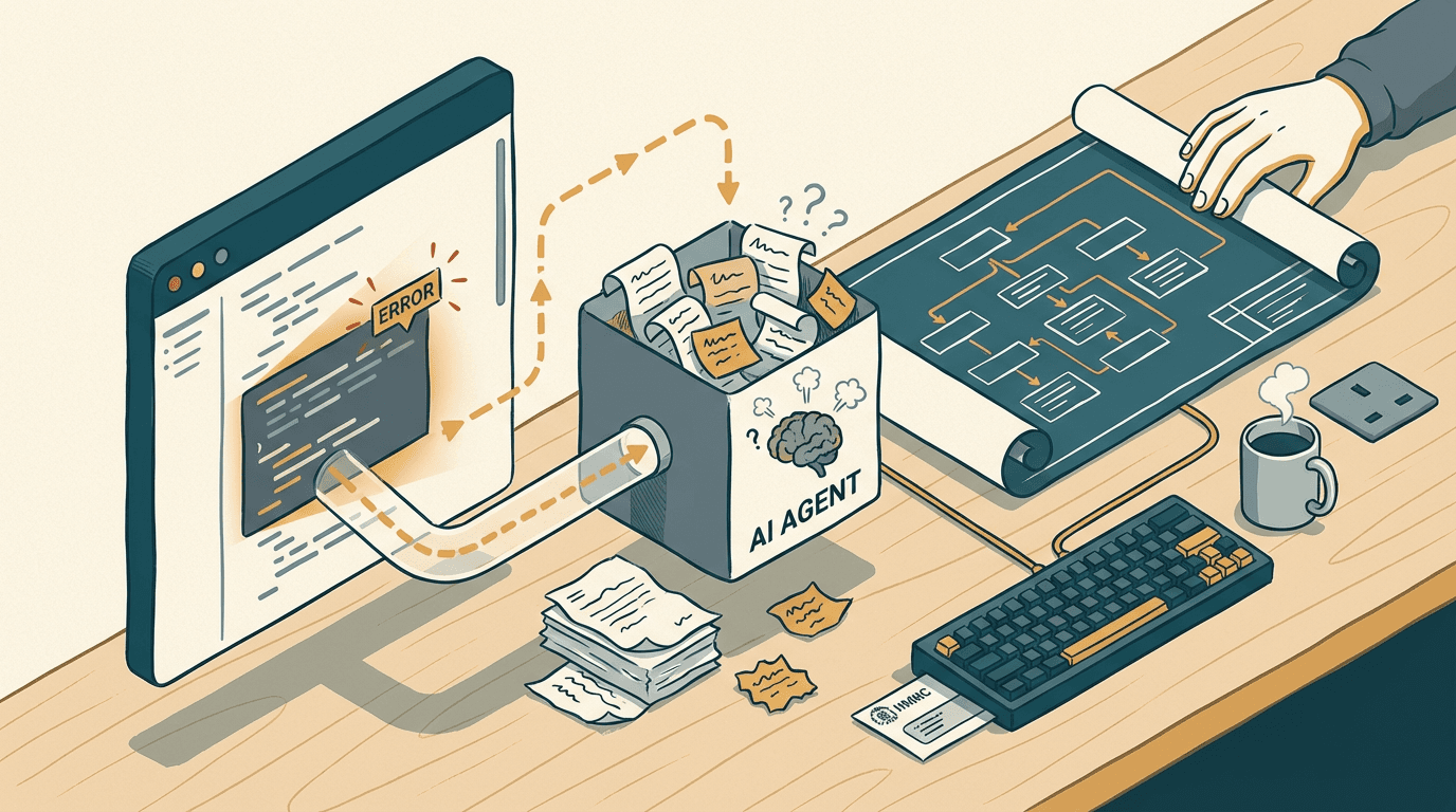 Cover illustration for The Context Translation Gap and Why AI Coding Agents Fail