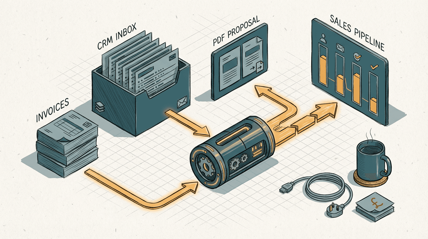 Cover illustration for Eliminating the Dead-Data Tax in B2B Sales Automation