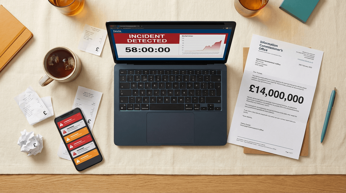 Cover illustration for ICO Fines Capita £14 Million Over 58-Hour Delay in Cyber Response