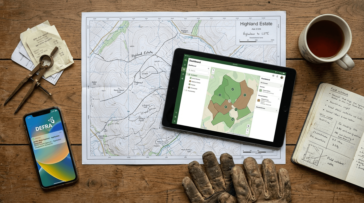 Cover illustration for Aviemore-based Rethink Carbon launches AI platform for rural land managers
