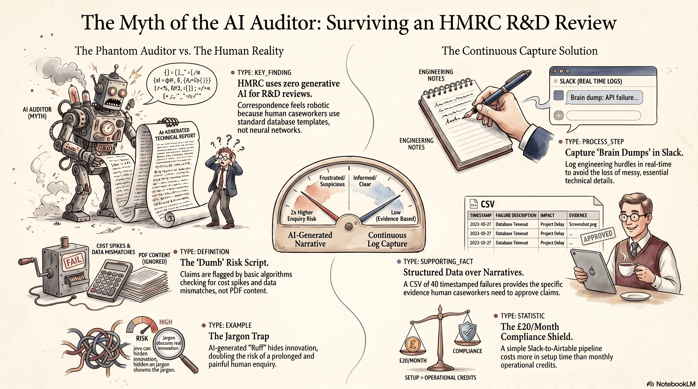 Infographic for Why HMRC AI Claims Are a Myth and How to Really Survive Audits