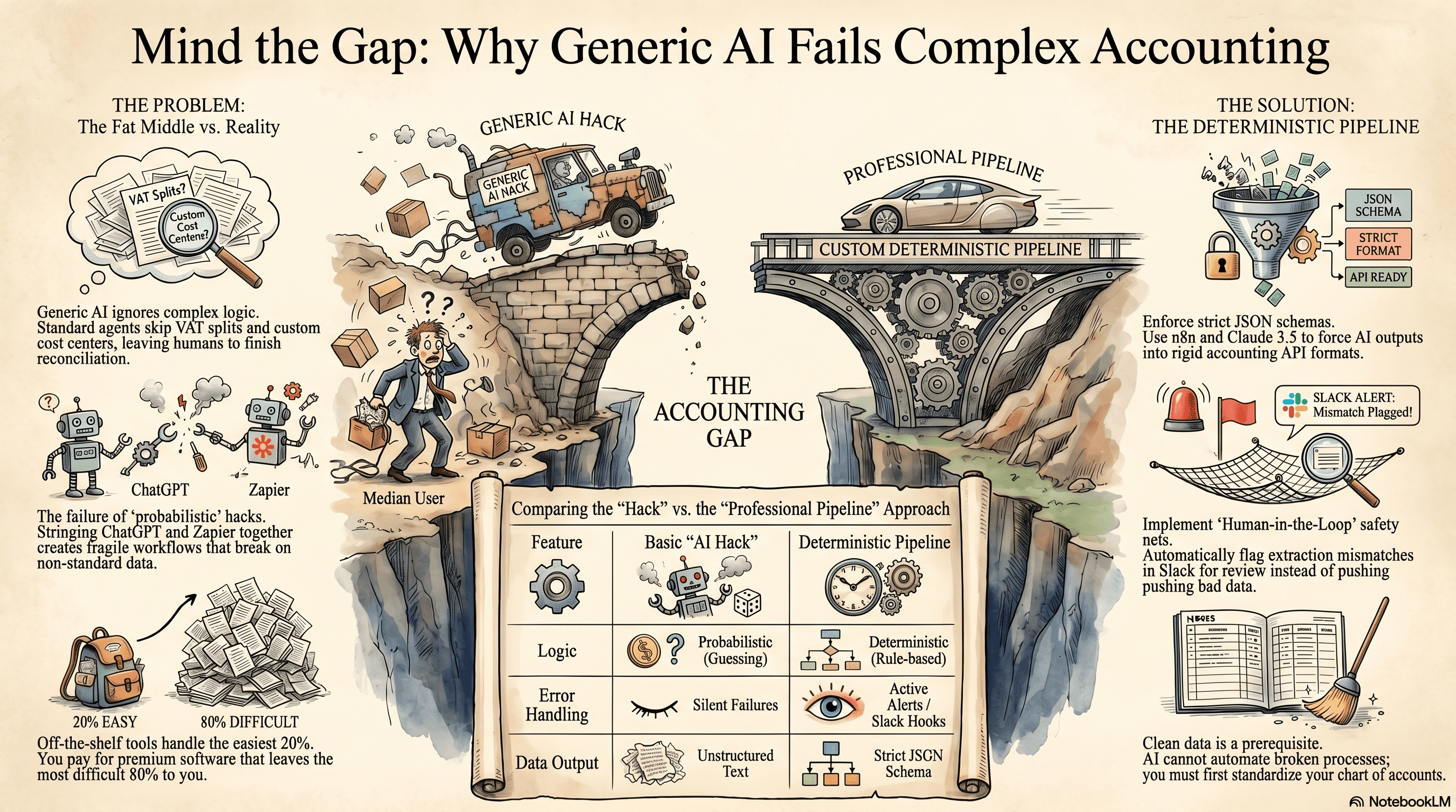 Infographic for Closing the Last-Mile Automation Gap in AI Accounting