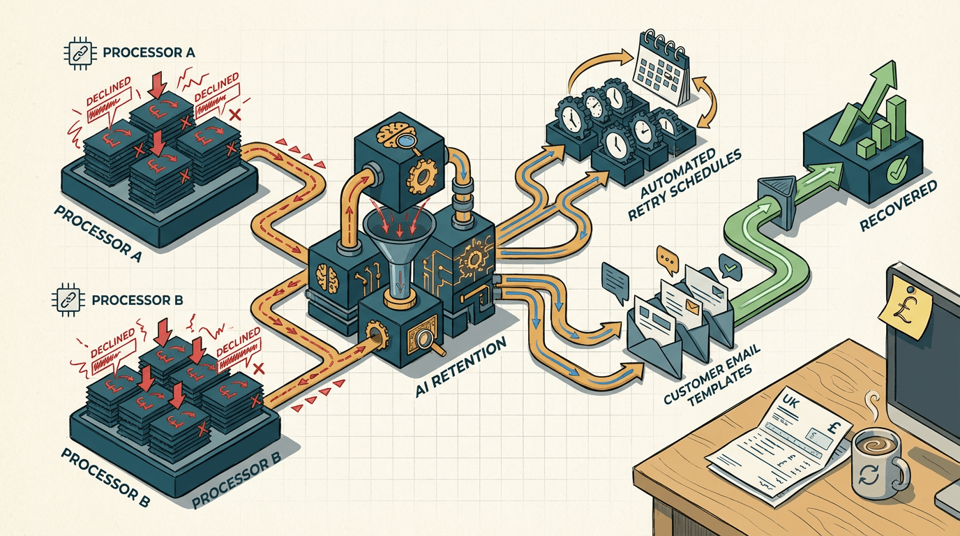 Cover illustration for Solving the Isolated AI Illusion in B2B Payment Recovery